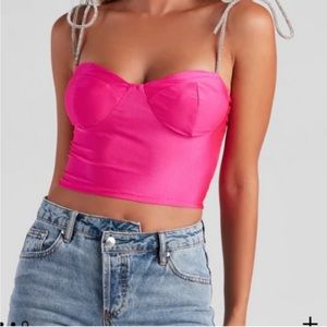 Windsor Pink Top with Diamond Bows